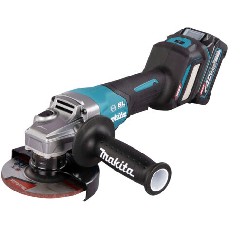 Makita – Meuleuse d'angle sans fil 40V 125 mm – Moteur sans charbon – Technologie XPT pour résistance à l'eau – Frein à disque électronique (1/5)
