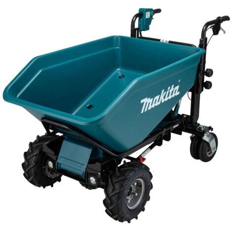 Makita – Brouette motorisée 18V – Capacité de charge 300 kg – Inclinaison 12° – Technologie XPT pour environnements humides – Livraison sans batterie