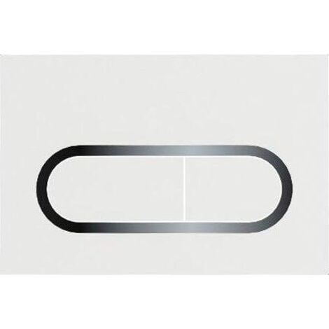 Ravak Chrome - Plaque de déclenchement, chrome/blanc X01455 (1/3)