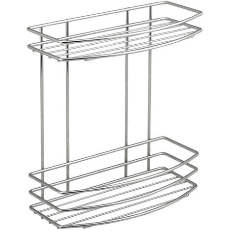 Aqualine Chrom Line - Double étagère en fil de fer, chromée 37014 (1/3)