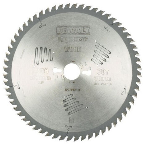 Lame de scie circulaire DEWALT fixe 250/30 mm 60WZ DT4351-QZ (1/6)
