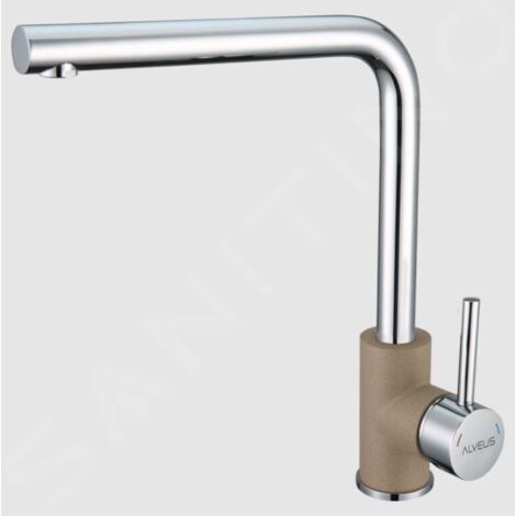 Alveus Selma - Mitigeur dévier, beige / inox 1129042 (1/2)