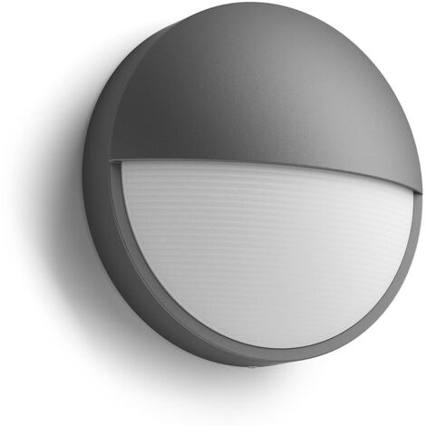 Philips – Applique d'extérieur LED 6W – IP44, 600 lm, 2700 K, anthracite – Résistante aux intempéries, pour jardin et terrasse (1/8)