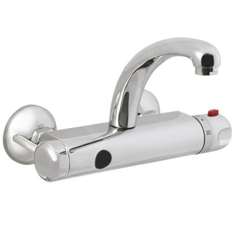 Sanela Robinet infrarouge - Mitigeur thermostatique de lavabo, lavabo 230 V CA/24V CC, inox SLU 25 (1/2)