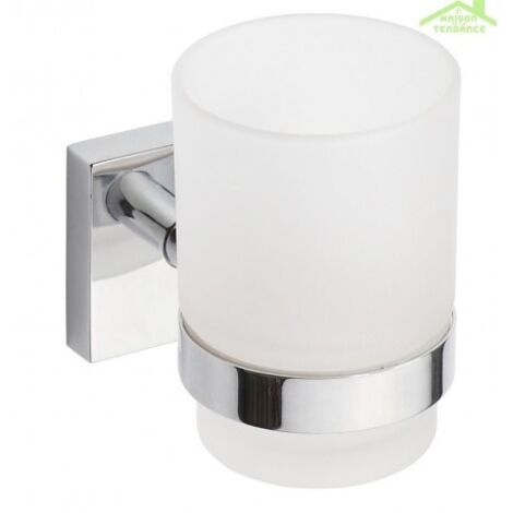 Sapho X-SQUARE - Porte verre avec verre, verre/chrome XQ903 (1/5)