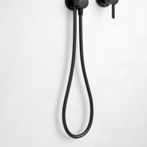 Keuco Accessoires - Flexible de douche, 125 cm, noir mat 54995371200