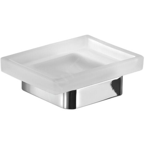 Sapho Gedy Samoa - Porte-savon avec support, verre dépoli/chrome A81113 (1/3)