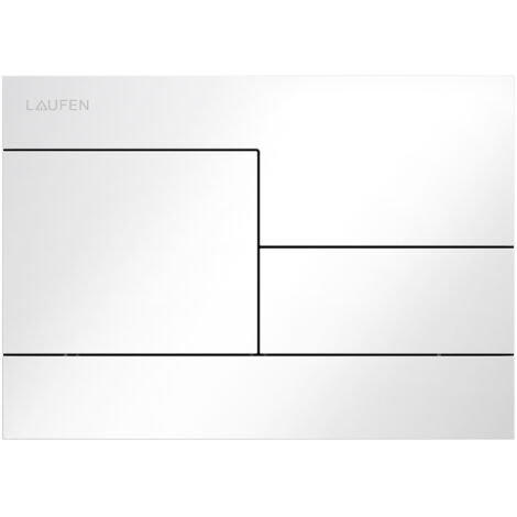 Laufen INEO - Plaque de déclenchement, blanc brillant H9001180000001 (1/2)