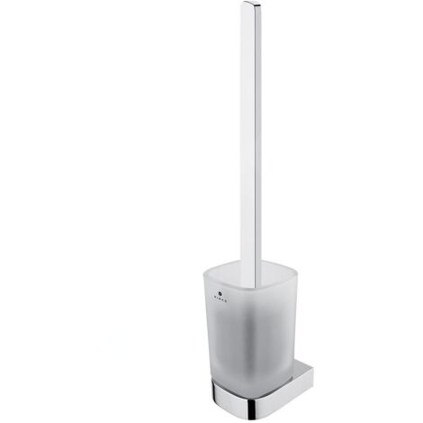 Nimco Nikau - Brosse WC murale avec support, verre mat/chrome NK 30094CN-HR-26 (1/2)