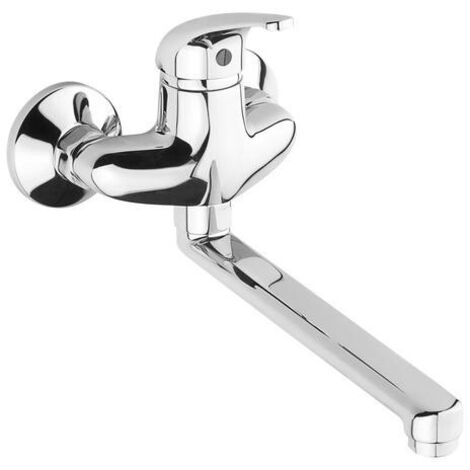 Jika Dino - Mitigeur de lavabo avec bec pivotant, entraxe 100 mm, chrome H3517270043101 (1/2)