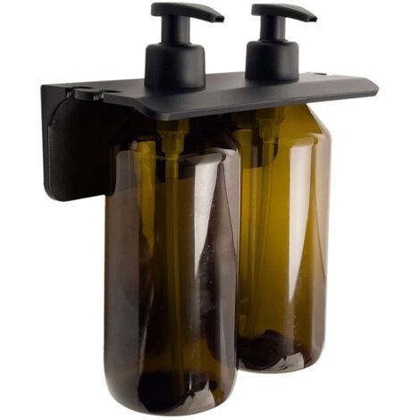 Sapho Gedy Accessoires - Distributeur de savon avec support, double, brun 2159 (1/3)