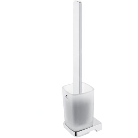 Nimco Maya - Brosse WC murale avec support, verre mat/chrome MA 29094CN-HR-26 (1/2)