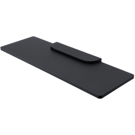 Tablette L.40 Cm, Plexiglas Noire Mate, Avec Fixation Noire Mate, Nikau Nimco (1/3)
