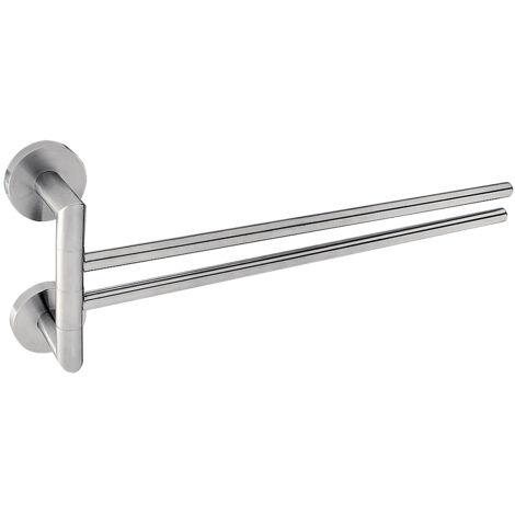 Porte-serviettes Pivotant L. 41.3cm, Inox Brossé, Unix Nimco (1/3)
