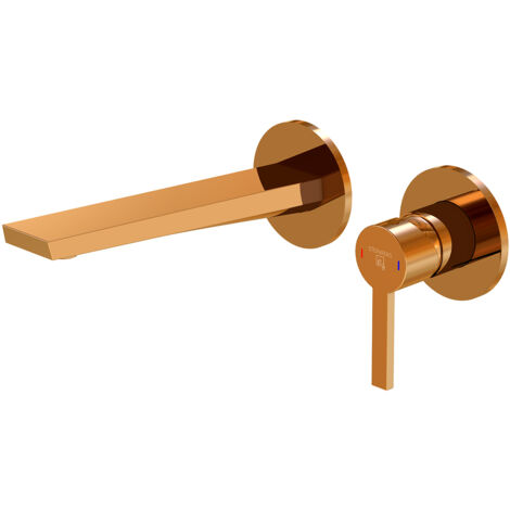 Steinberg 260 - Mitigeur de lavabo encastré, installation 2 trous, or rose 260 1814 3 RG (1/5)