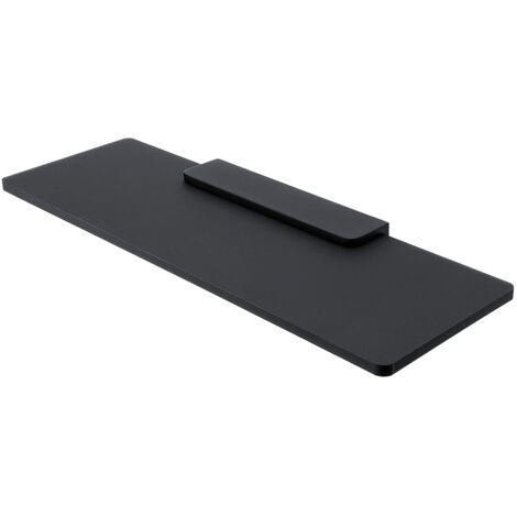 Tablette L.40 Cm, Plexiglas Noire Mate, Avec Fixation Noire Mate, Maya Nimco (1/3)