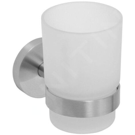 Sapho X-STEEL - Porte-verre, verre/inox poli XS900 (1/4)