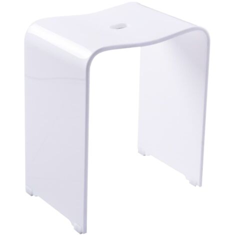 Sapho Accessoire Ridder - Tabouret de salle de bains, blanc mat A211101