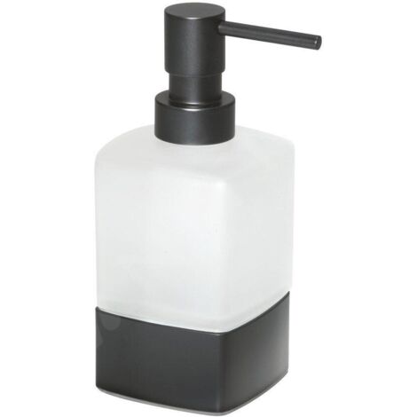 Sapho Accessoires de salle de bains Gedy - Distributeur de savon Lounge à poser, blanc/noir mat 545514 (1/3)