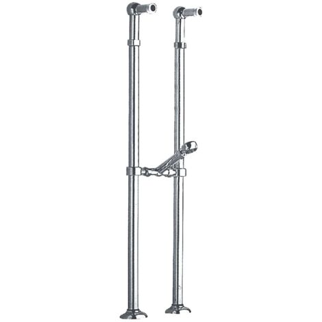 Sapho Reitano Rubinetteria Antea - Raccordement pour installation de mitigeur au sol, 2 pièces, chrome 9841 (1/3)