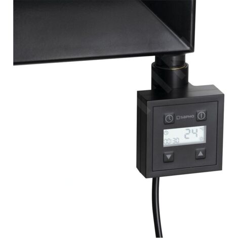 Sapho KTX - Tige chauffante avec thermostat, 800 W, noir mat KTX-B-800 (1/4)