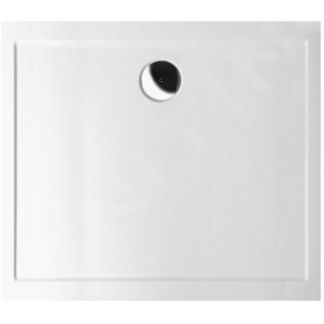 Polysan - Receveur de douche Karia, 80x70 cm, marbre coulé, blanc 11091 (1/3)