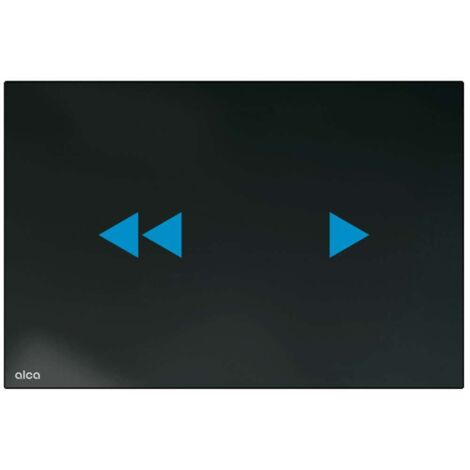 Alca - Contrôle électronique de l'encastrement, avec rétro-éclairage, pour les modules d'installation Slim, verre/noir NIGHT LIGHT-2-SLIM (1/2)