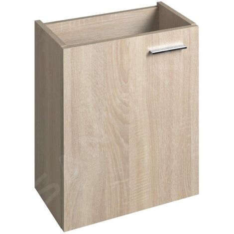 Aqualine Zoja - Meuble lavabo suspendu 395x500x220 mm, chêne platine 51049DP (1/3)