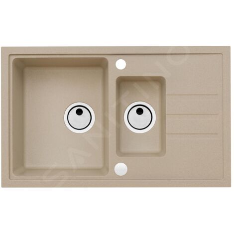 Alveus Intermezzo - Évier en granit 780x480 mm, beige 1117053 (1/5)