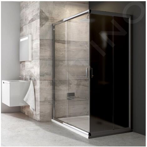 Ravak Blix - Porte de douche BLRV2K 100 cm, aluminium brillant/verre transparent 1XVA0C00Z1 (1/5)