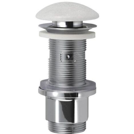 Sapho Blok - Vidage de lavabo refermable Click-Clack 1 1/4, marbre blanc 2401-921 (1/5)