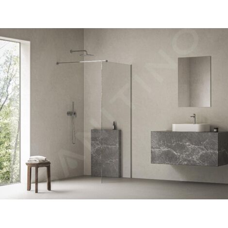 Ravak Walk-In - Paroi de douche Walk-In, 100x200 cm, chrome/verre clair GW9WA0C00Z1C (1/4)