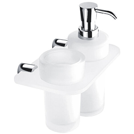 Nimco Bormo Double distributeur mural et porte-verre BR X3-5831W-26 (1/3)