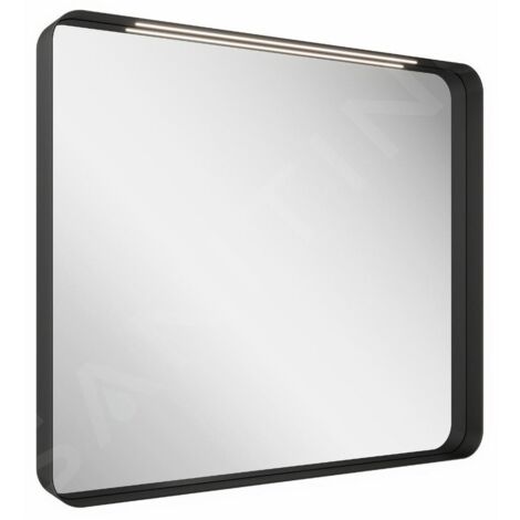 Ravak Strip - Miroir avec éclairage LED, 606x706 mm, noir X000001570 (1/3)