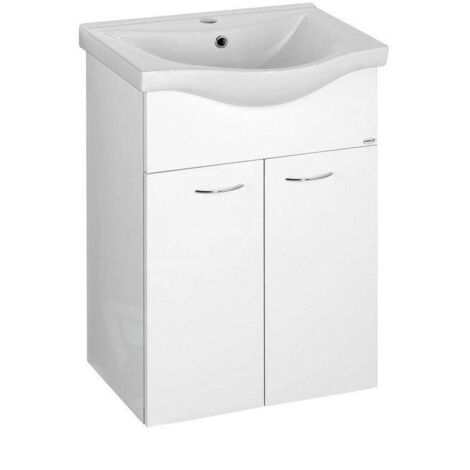 Aqualine Keramia Fresh - Meuble lavabo 511x740x340 mm, blanc 50057 (1/4)