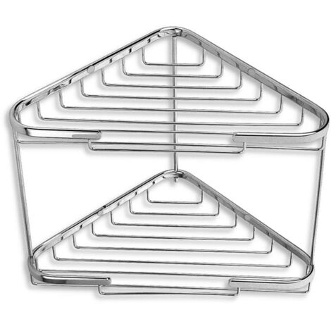 Novaservis Accessoires métalliques - Double étagère d’angle, grande, chrome 6070,0 (1/2)