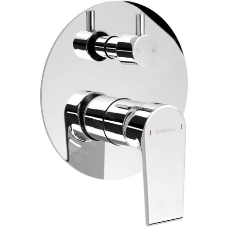 Sapho Kai - Mitigeur encastré de douche, 2 sorties, avec inverseur, chrome KA43 (1/3)