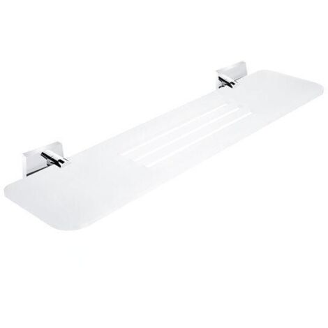 Nimco Keira - Tablette IXI avec trous fraisés, 50 cm, mat Pexiglass/chrome KE X350-26 (1/2)