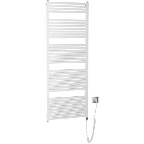 Aqualine - Sèche-serviettes Tondi-E, 60x169 cm, 800W, blanc DE490T (1/4)