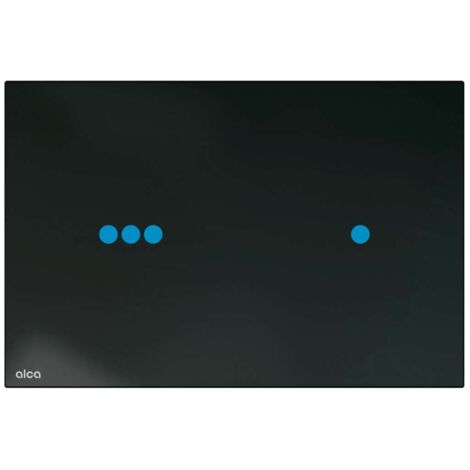 Alca - Contrôle électronique de l'encastrement, avec rétro-éclairage, pour les modules d'installation Slim, verre/noir NIGHT LIGHT-3-SLIM (1/2)
