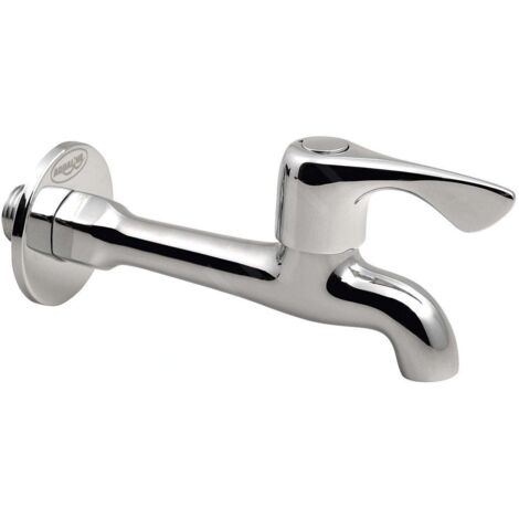 Aqualine Vannes - Vanne murale 1/2", longue, chromée ZY12062 (1/2)
