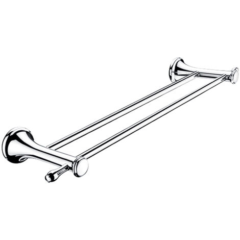 Porte-serviettes 2 Barres Fixes, L. 51.5 Cm, Chrome, Lada, Antique Salle De Bains Rétro Nimco (1/3)