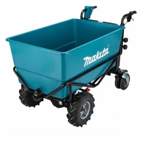 Makita – Chariot élévateur à fourche 180 kg – 4 roues – Vitesse 0-5 km/h – Freins électriques – Technologie XPT pour conditions difficiles - DCU605Z (1/5)