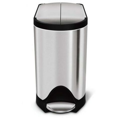 Simplehuman Poubelles - Poubelle 10 L, inox brossé CW1899 (1/5)