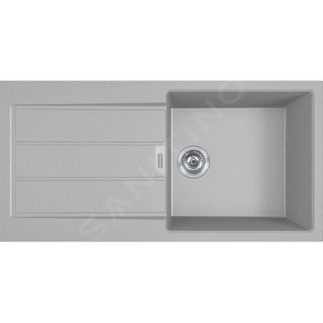 Franke Sirius 2.0 - Évier en tectonite S2D 611-100, 1000x500 mm, gris 143.0651.011 (1/2)