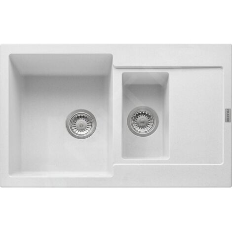 Franke Maris - Évier en fragranit MRG 651-78, 780x500 mm, blanc artic 114.0285.325