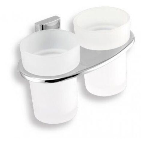 Novaservis Metalia 12 - Support pour deux verres, verre/chrome 0257,0 (1/2)