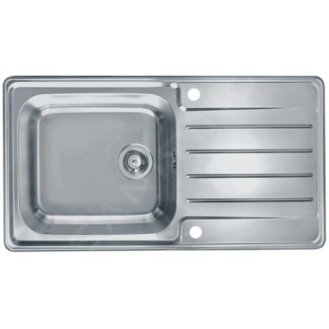 Alveus Praktik - Évier 980x500 mm, avec commande du vidage, inox 1085977 (1/2)