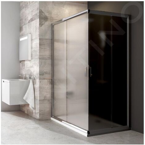 Ravak Blix - Porte de douche BLRV2K 80 cm, aluminium brillant/verre Grape 1XV40C00ZG (1/5)