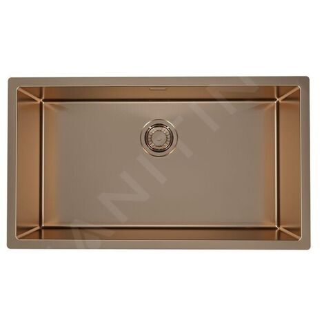 Alveus Quadrix Monarch - Évier 790x450 mm, cuivre 1122729 (1/2)